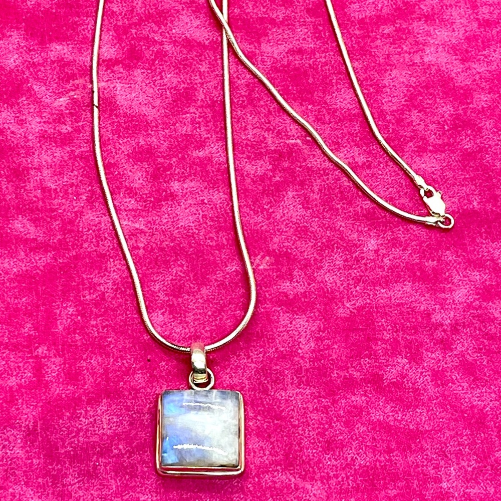 Sterling Moonstone Necklace